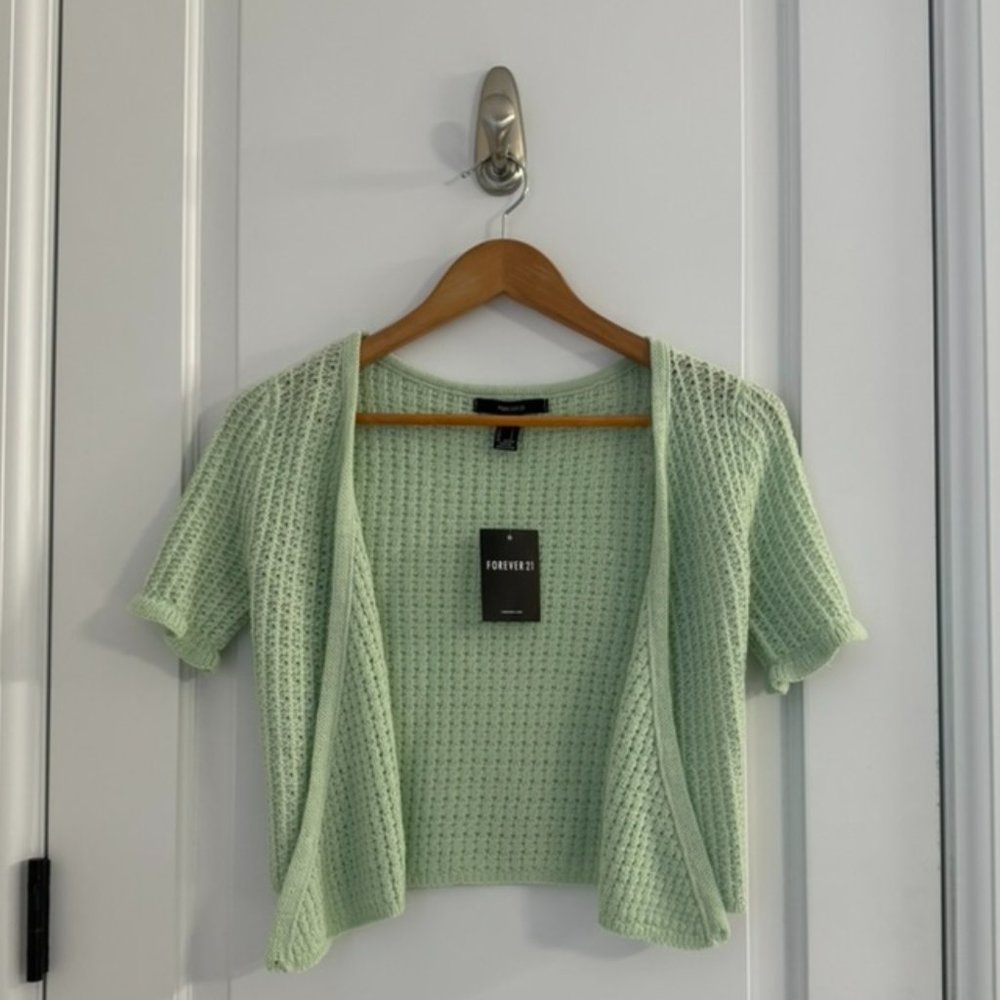 NWT Crochet mini sweater